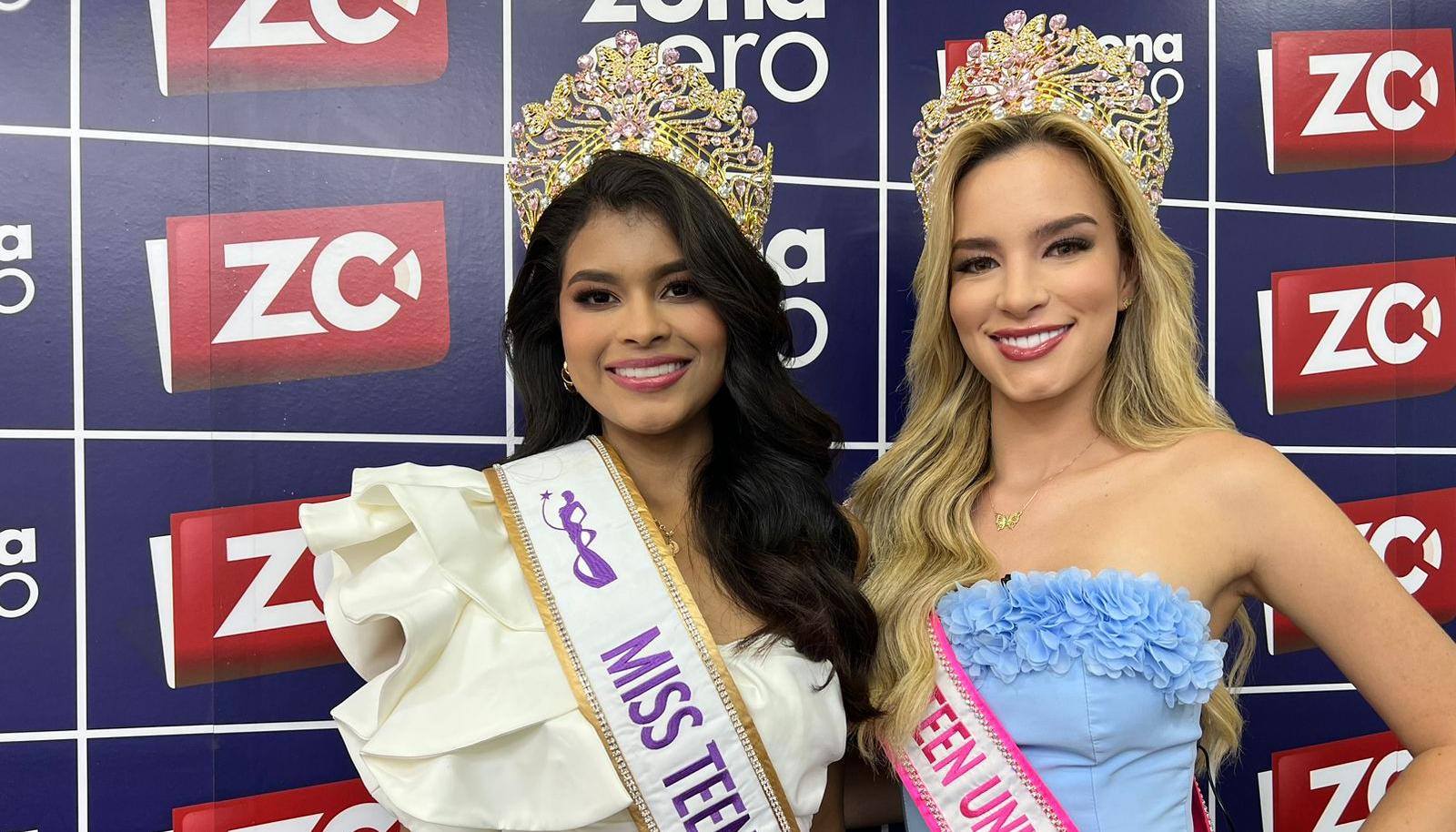 Las reinas Danna Serje y Sofía Cabrera.