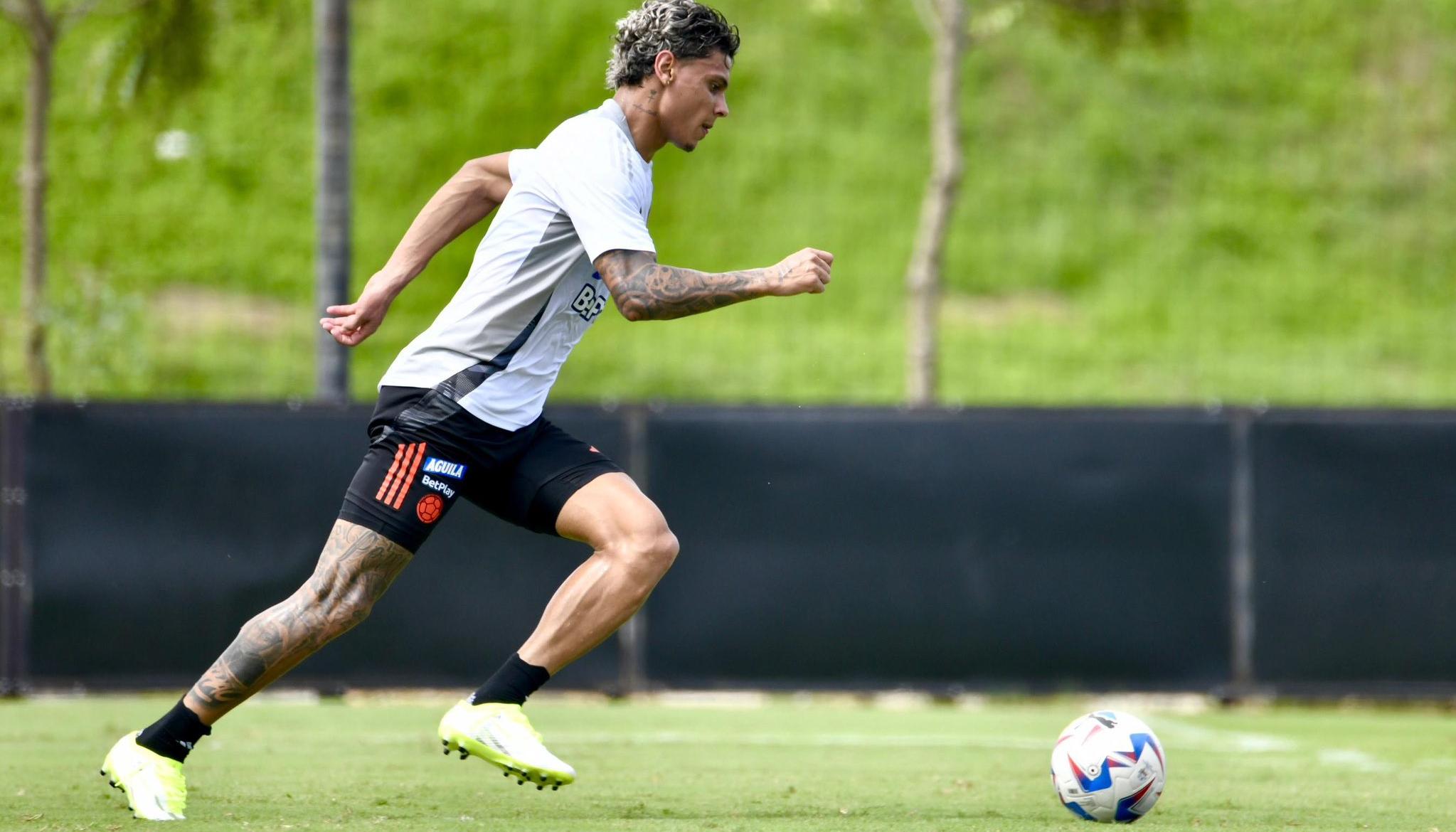 Richard Ríos, mediocampista de la Selección Colombia. 