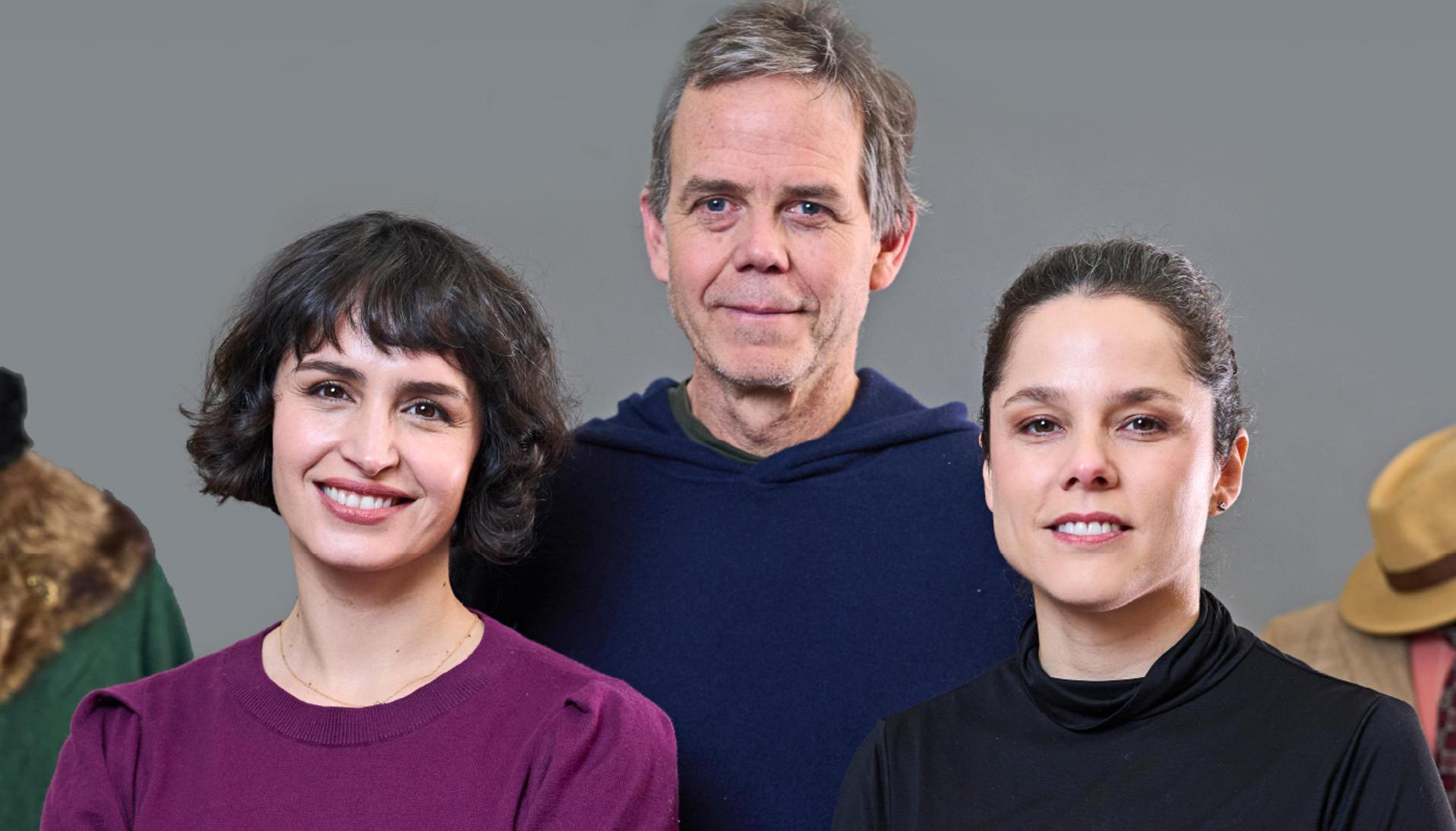 La actriz chilena Fernanda Urrejola, el director Andrés Wood y la guionista Francisca Alegría.