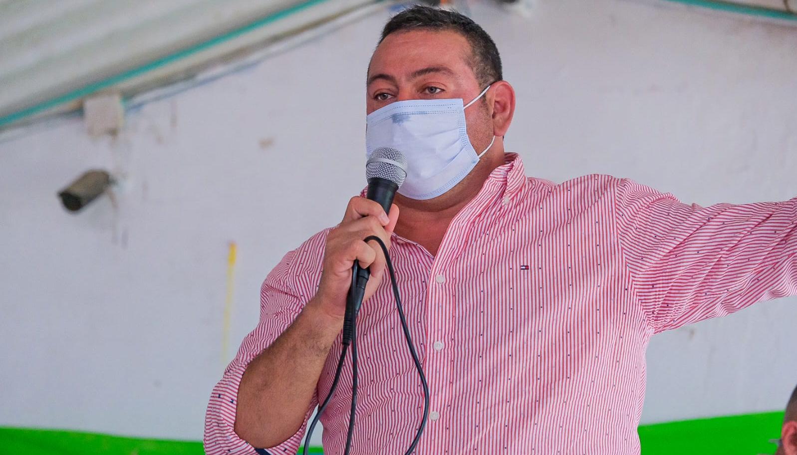 El Alcalde de Ponedera, Aristarco Romero Meriño.