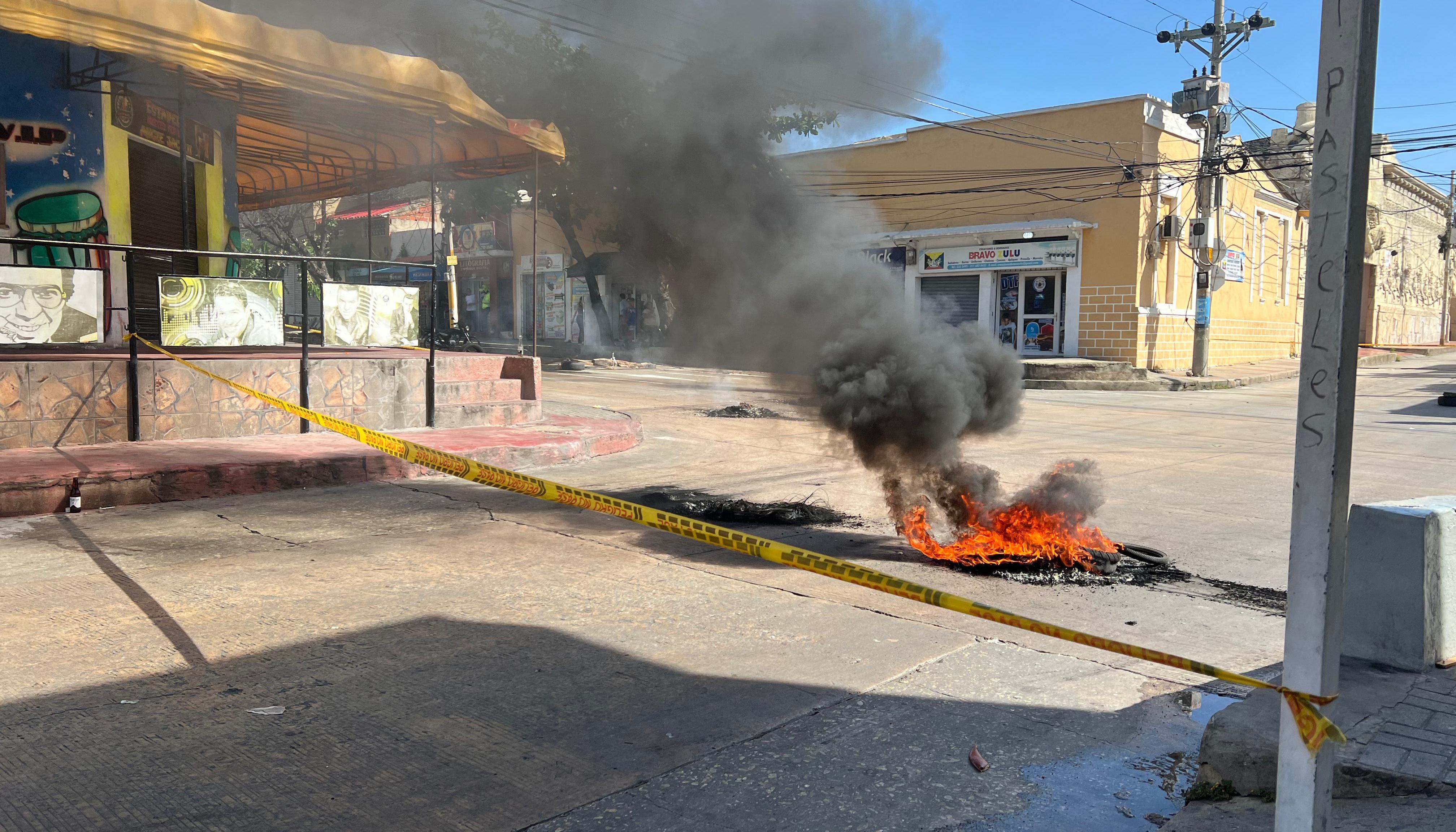 Bloqueo en la carrera 44. 