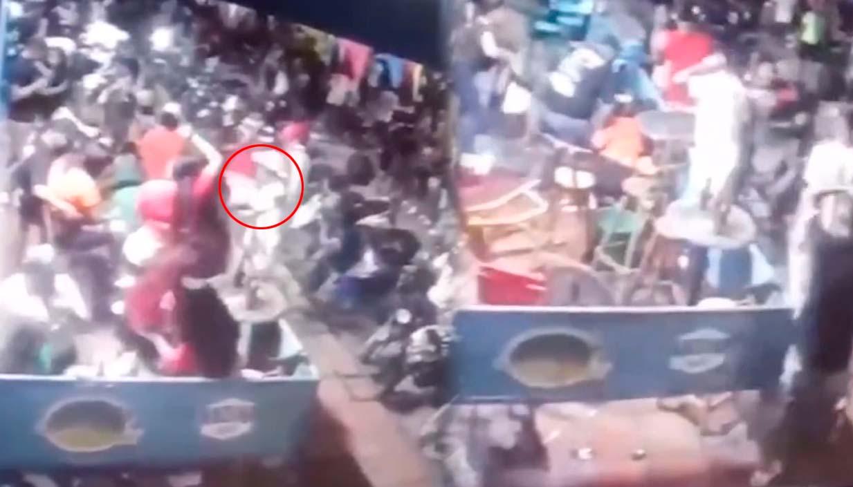 Atentado en estadero de Simón Bolívar. 