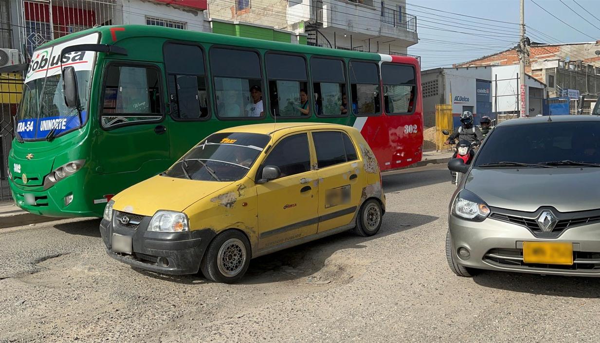 El tramo de la Circunvalar que se encuentra en mal estado. 