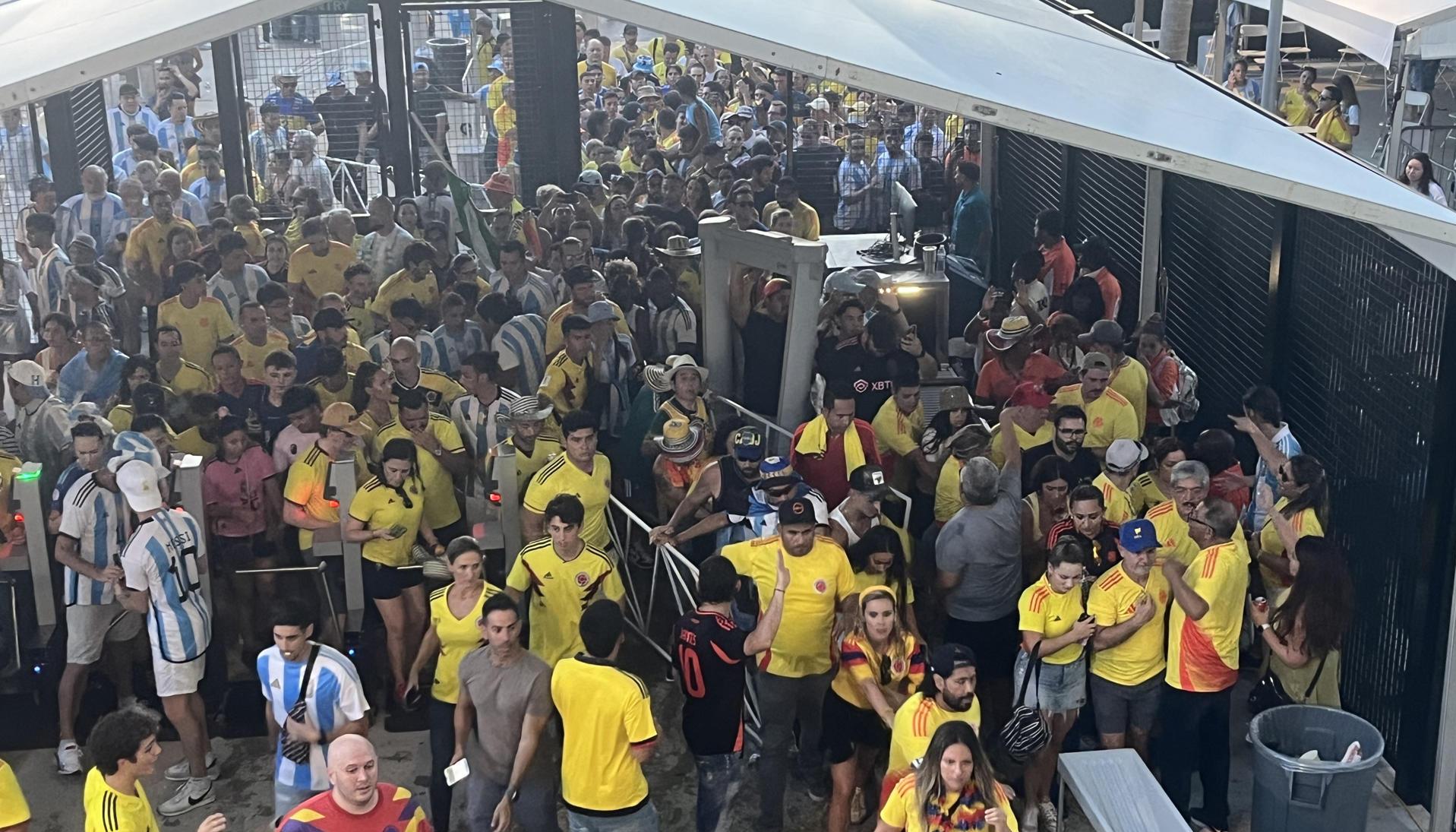 Momentos de tensión en el Hard Rock Stadium.