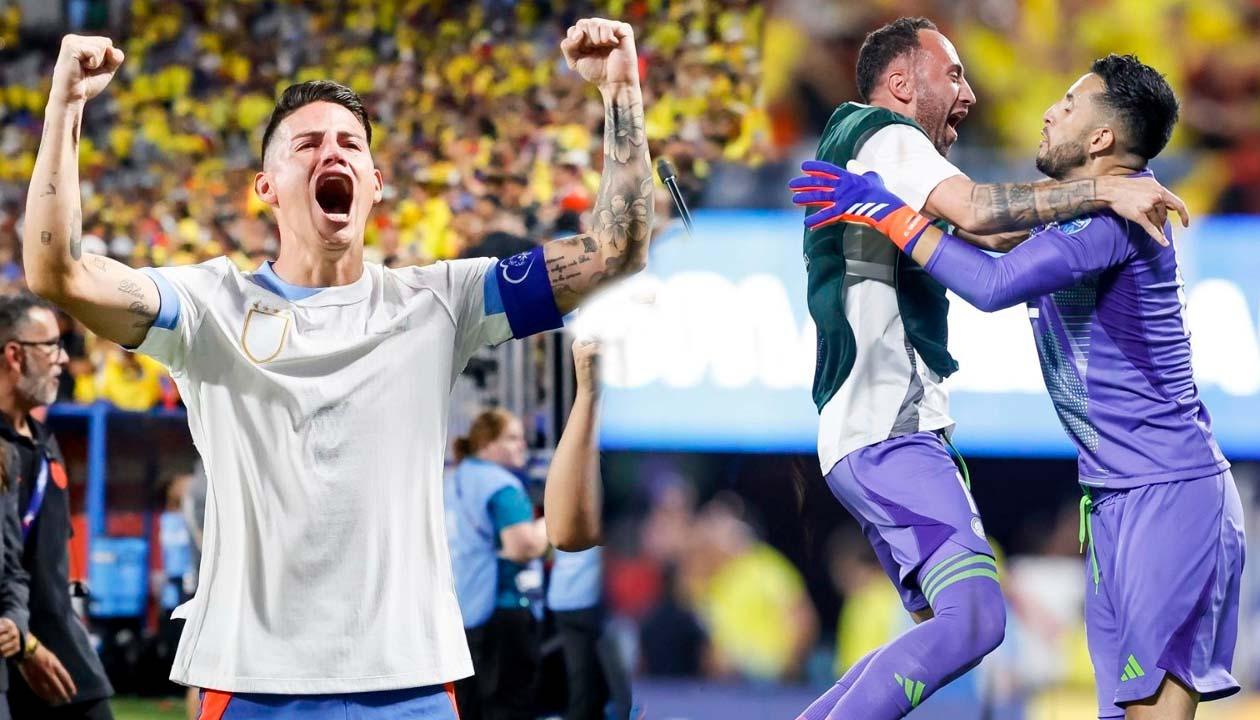 James, David Ospina y Camilo Vargas.