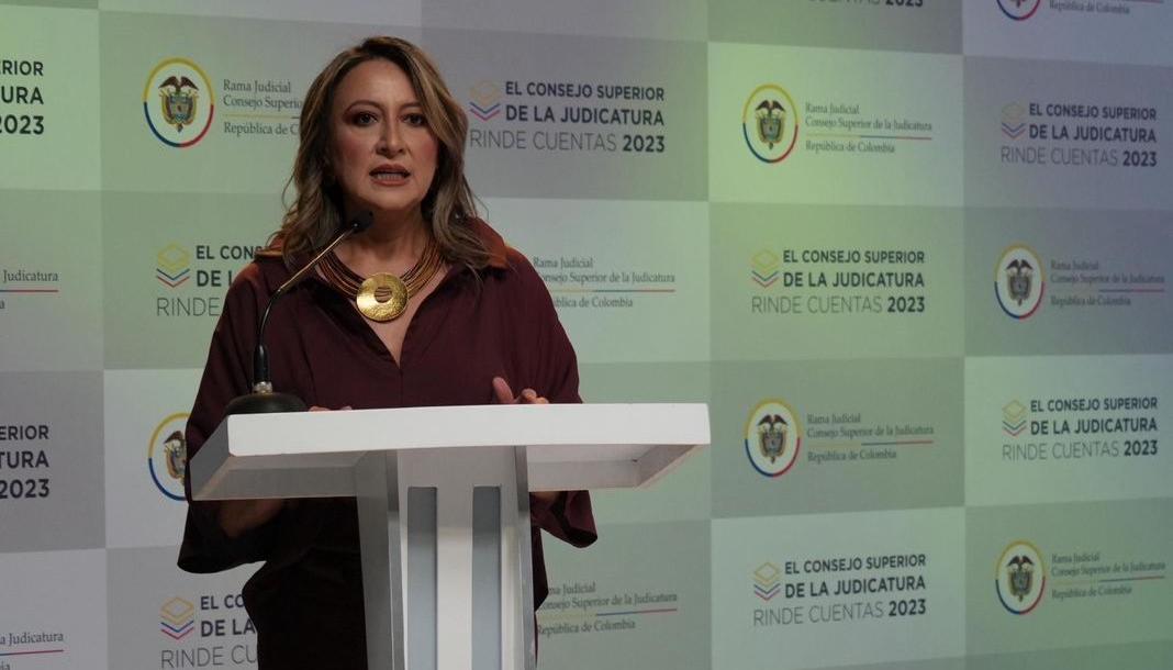 Diana Remolina, presidenta del Consejo Superior de la Judicatura. 
