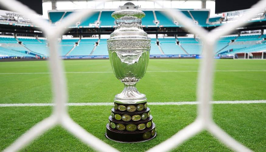 Imagen de la Copa América en el estadio.