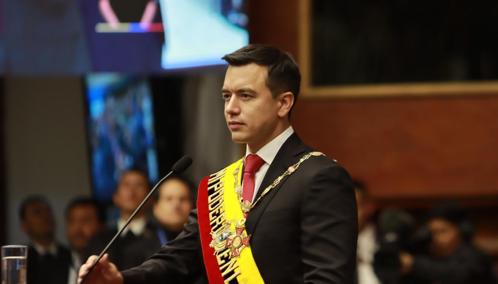 Daniel Novoa, presidente de Ecuador. 