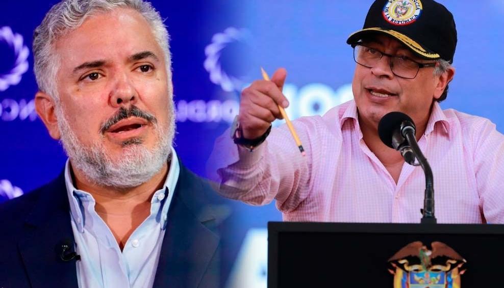 Iván Duque y Gustavo Petro.