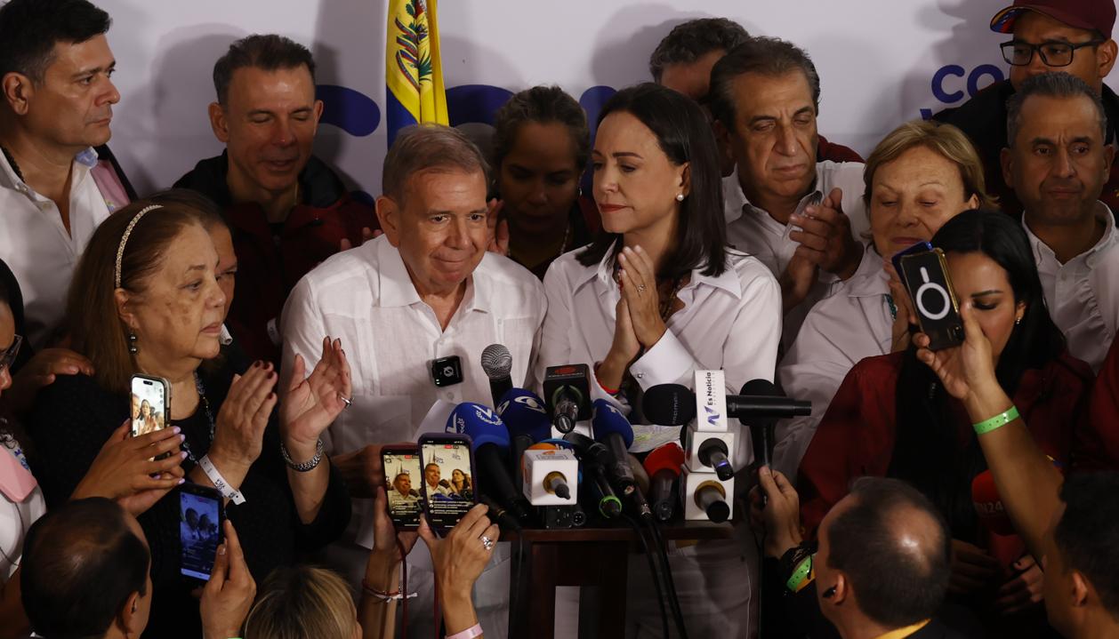 Edmundo González y María Corina Machado.