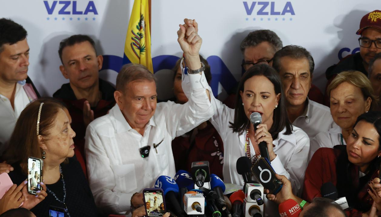 Edmundo González y María Corina Machado.