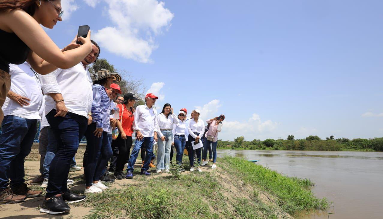 El Gobernador Eduardo Verano visitó en sector de Las Compuertas. 
