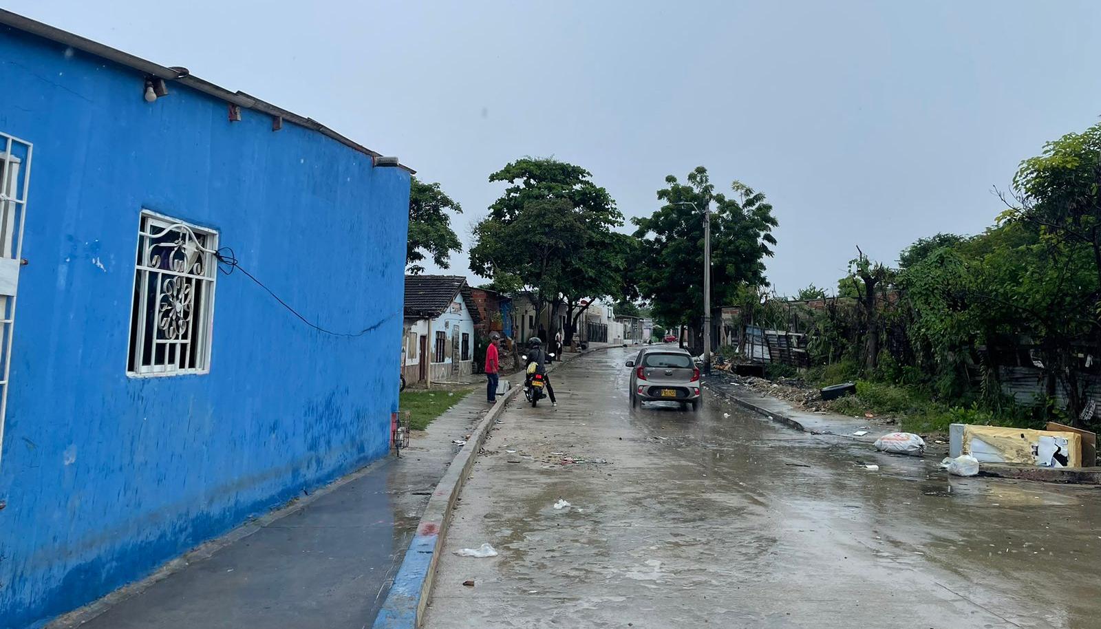 Zona del barrio Las Malvinas donde ocurrió el atentado. 