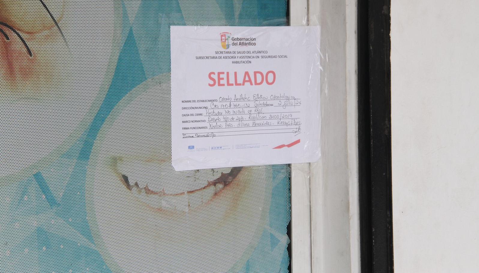 Una de las IPS selladas.