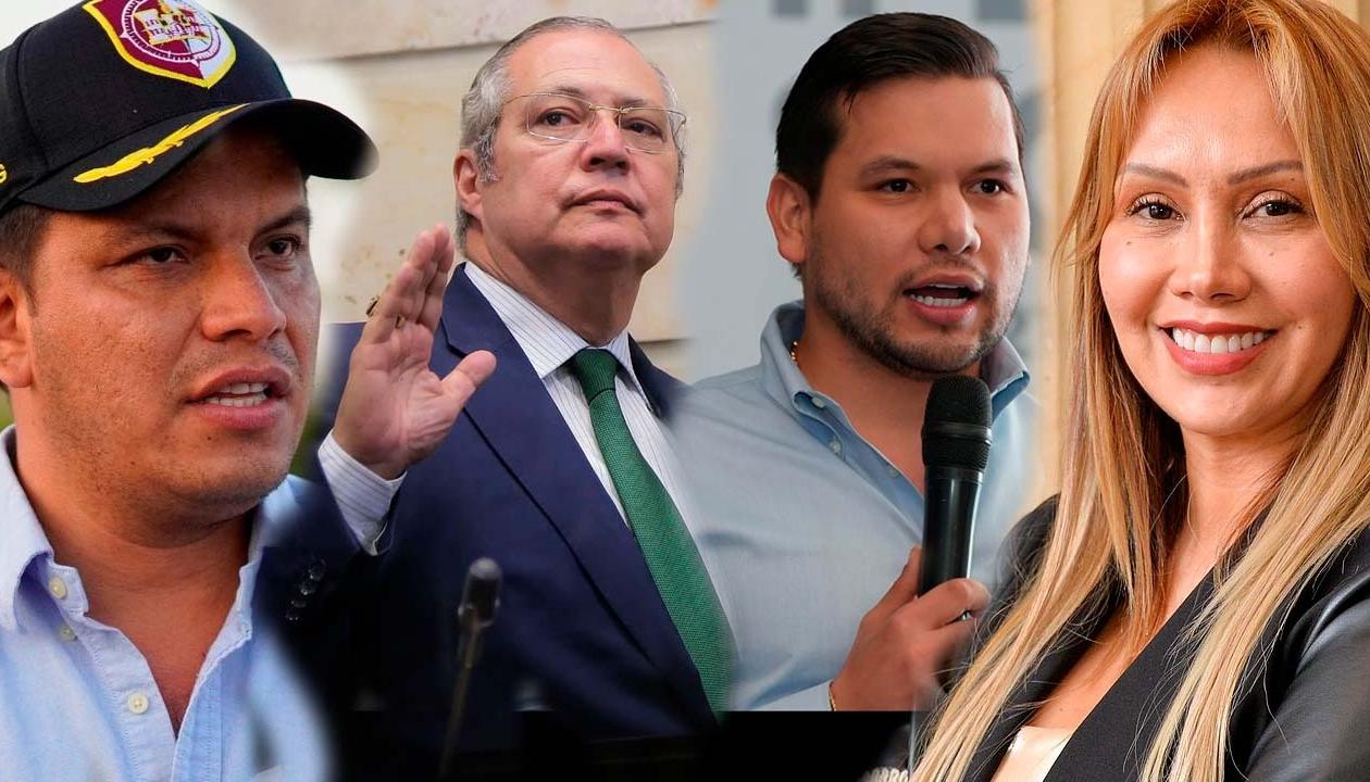 Sneyder Pinilla, Iván Name, Andrés Calle y Sandra Ortiz. 
