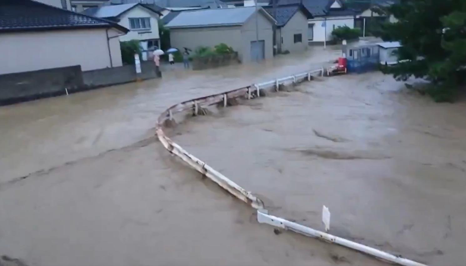 Las lluvias azotan a Japón.