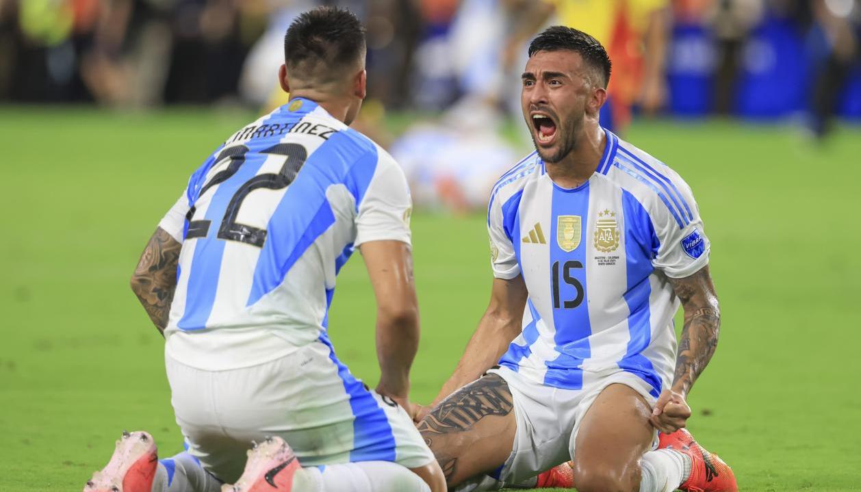 La celebración de Lautaro Martínez.