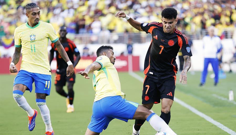 Luis Díaz contra Brasil.