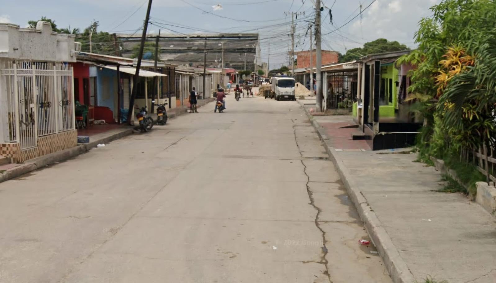 Lugar donde ocurrió el ataque sicarial. 