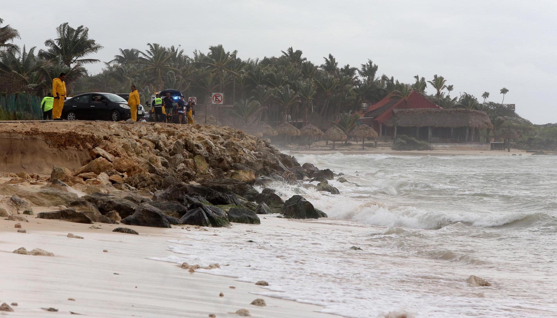 Panorama de las playas de Tulum.