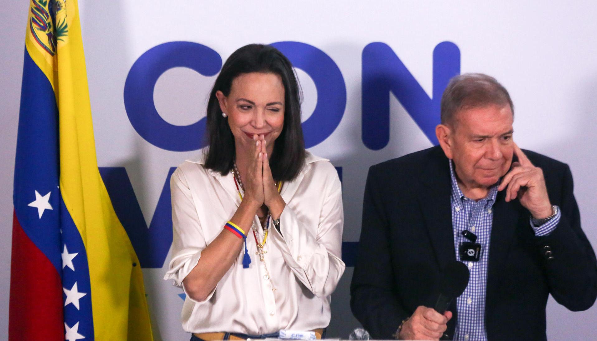 María Corina Machado y Edmundo González.