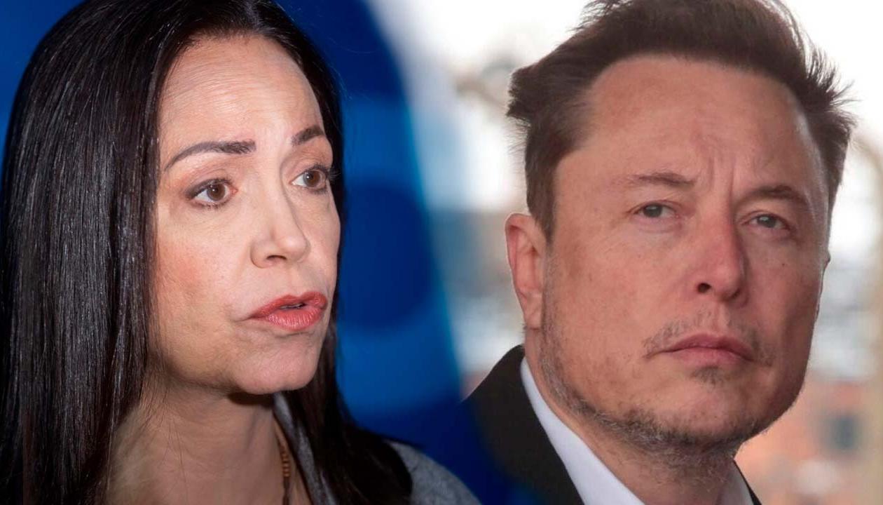 María Corina Machado y Elon Musk.