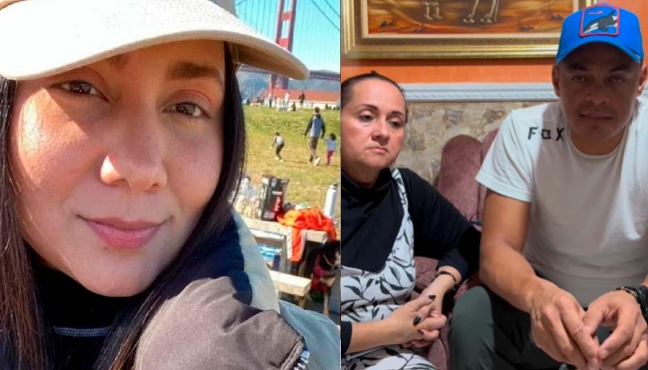 María Paula Peña Contreras y sus padres.