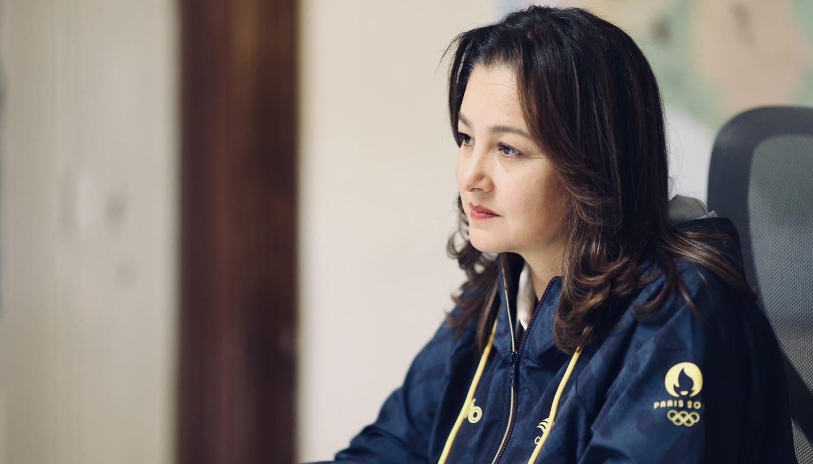 La Ministra del Deporte, Luz Cristina López,