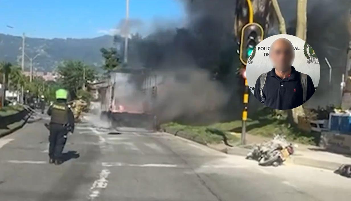 Quemó la grúa. 