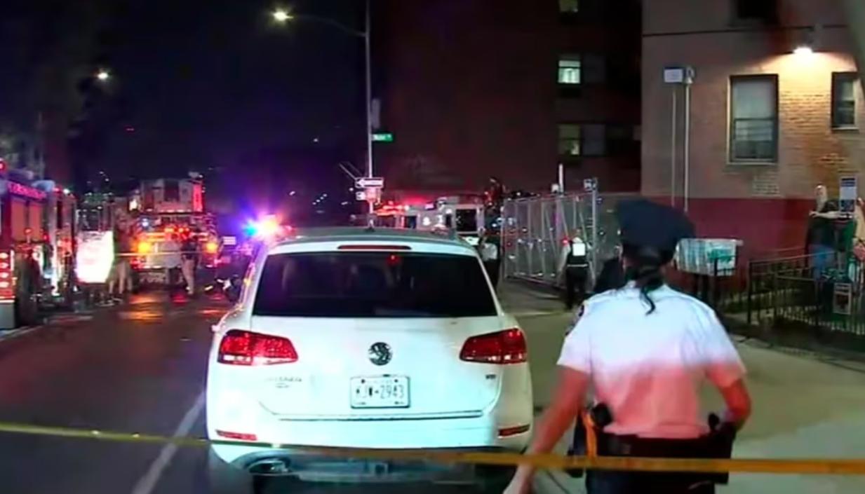 La Policía acordonó el área donde ocurrió la tragedia. 
