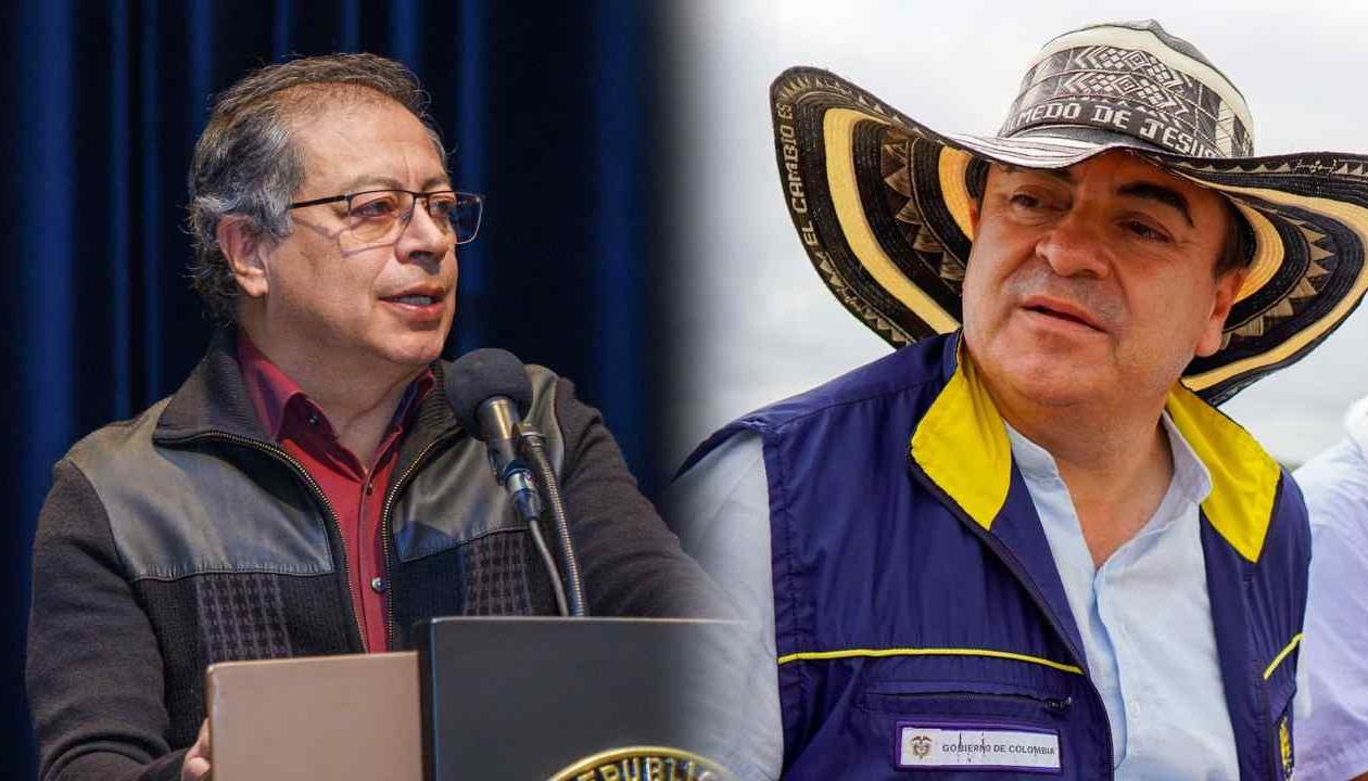 El Presidente Gustavo Petro y Olmedo López.