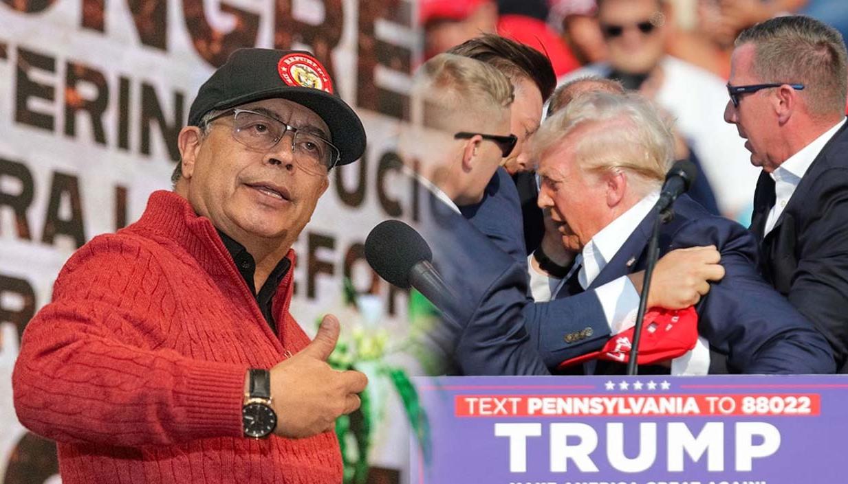 Gustavo Petro y Donald Trump, tras el ataque.