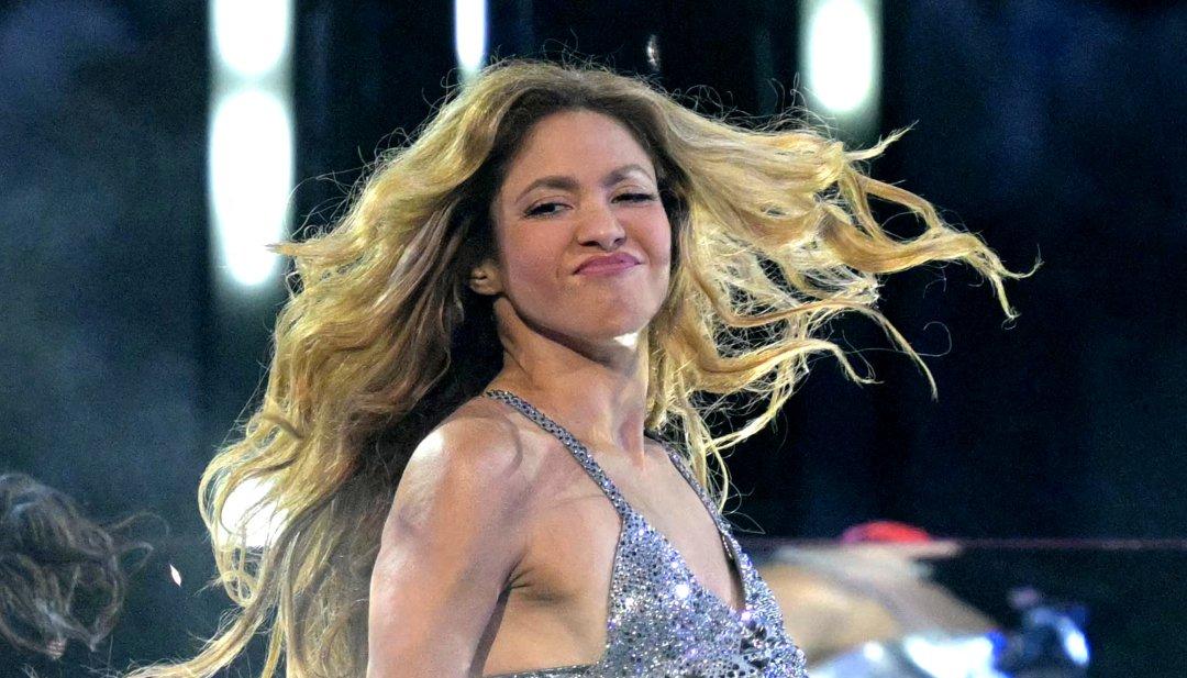 Shakira durante su presentación.