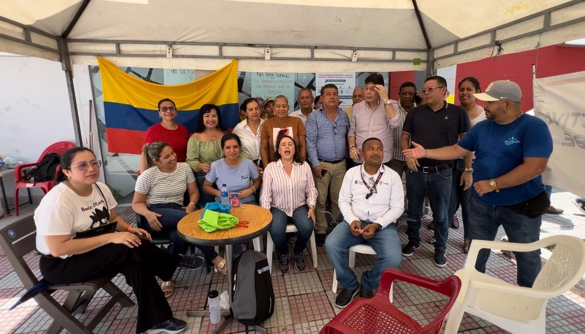 Sindicalistas Mintrabajo sede Atlántico.