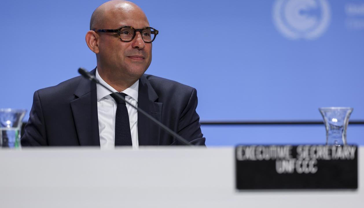 El Secretario Ejecutivo de ONU Cambio Climático, Simon Stiell.