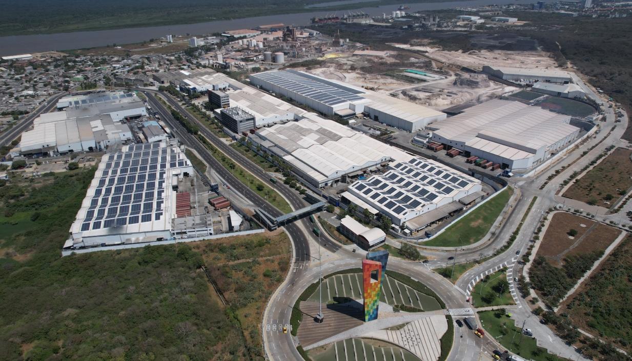 Planta de Tecnoglass en Barranquilla.