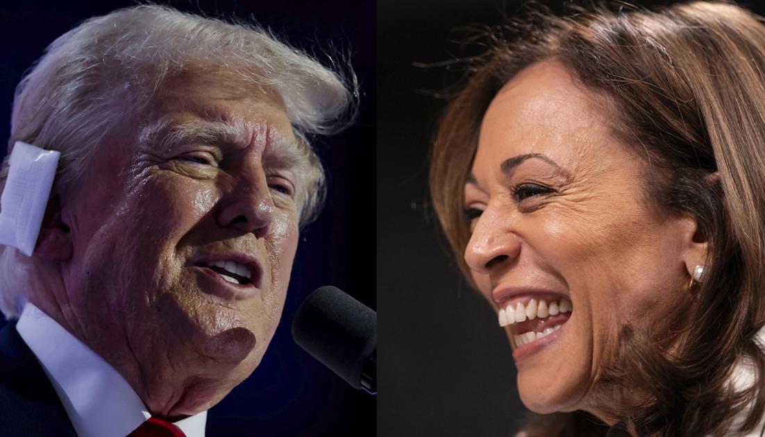 Donald Trump y Kamala Harris.