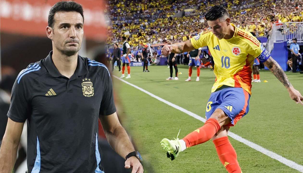 Scaloni y James.