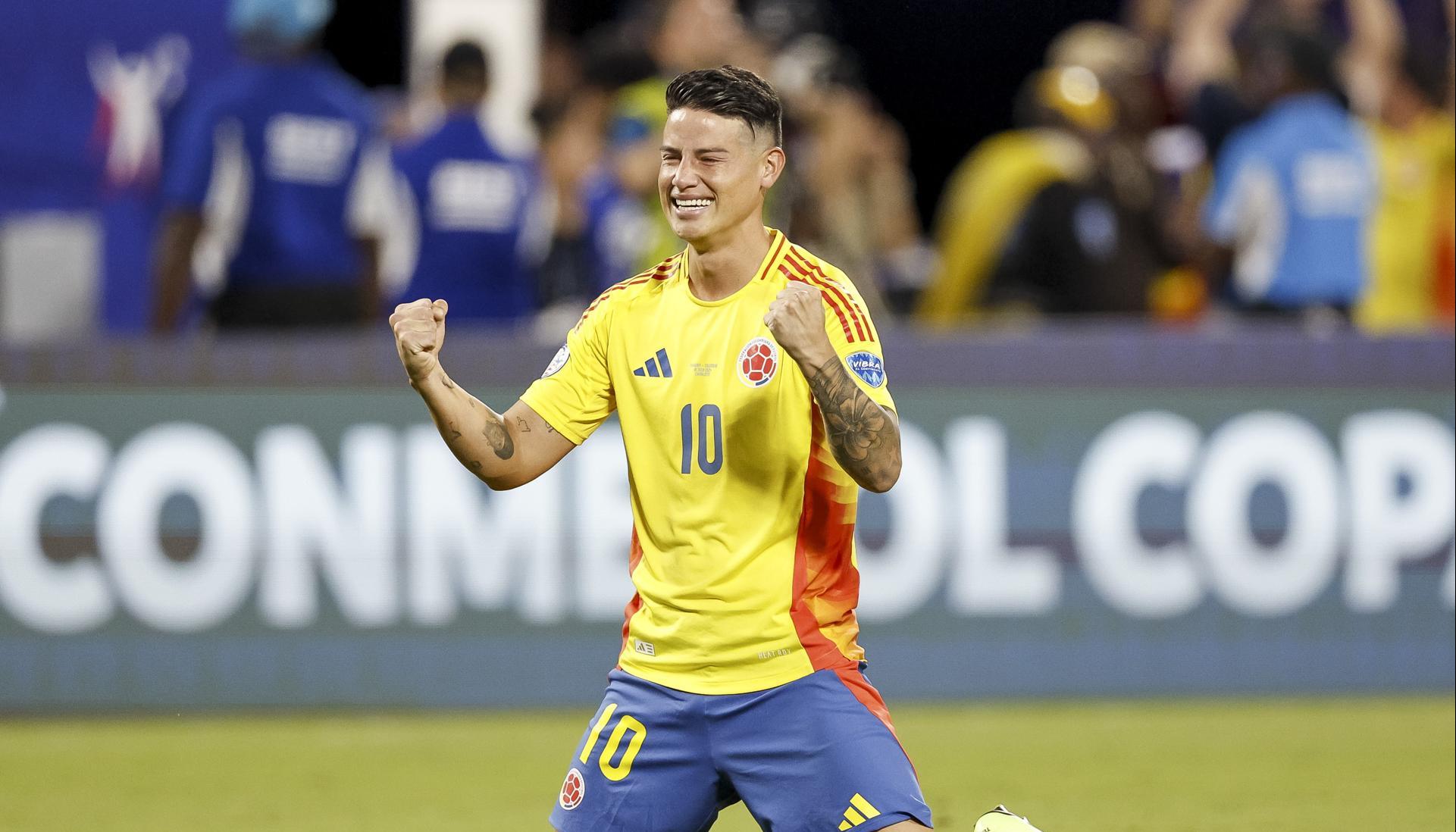 James celebra la clasificación.