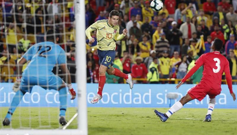 James en el duelo ante Panamá en 2019.