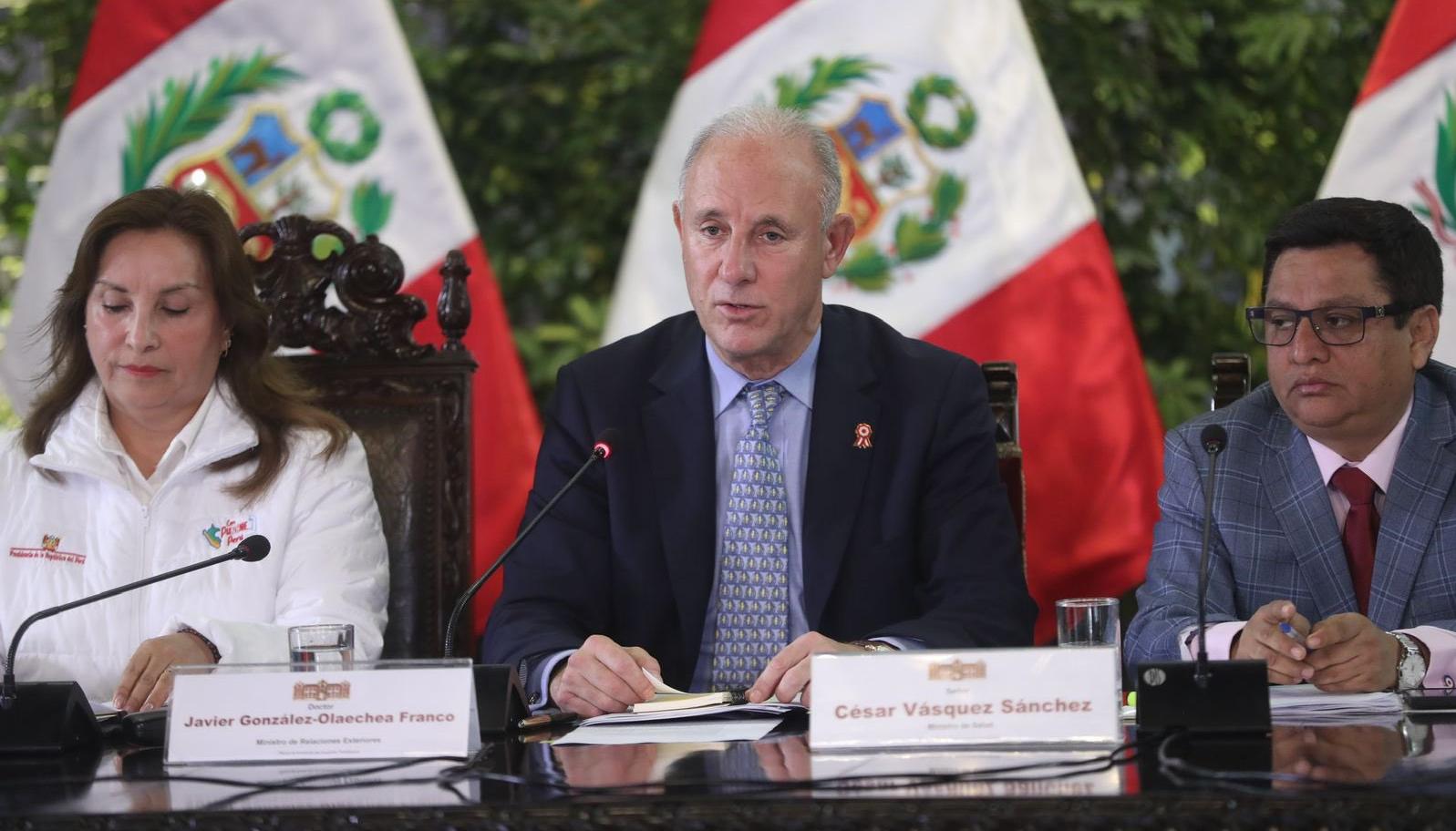 Javier González, canciller de Perú.