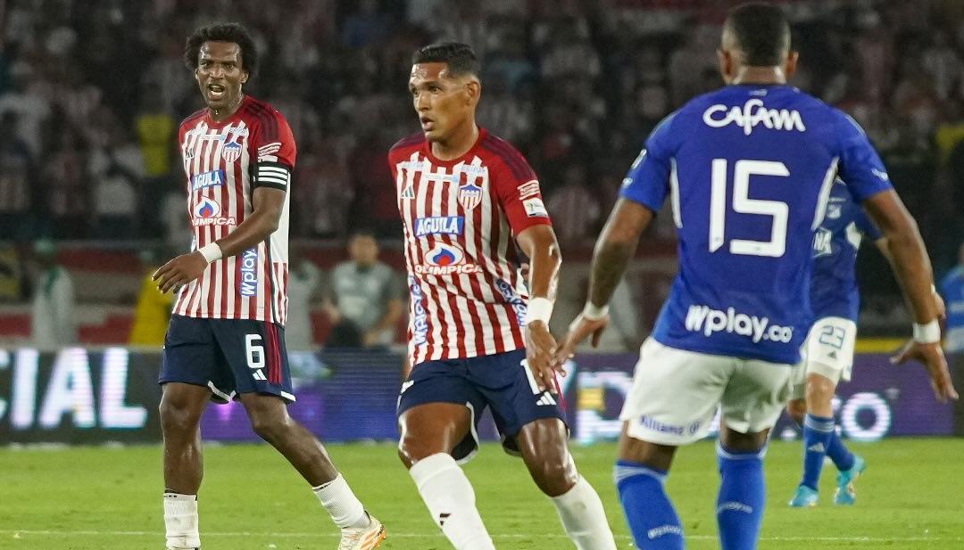 Hómer Martínez durante un partido contra Millonarios. 