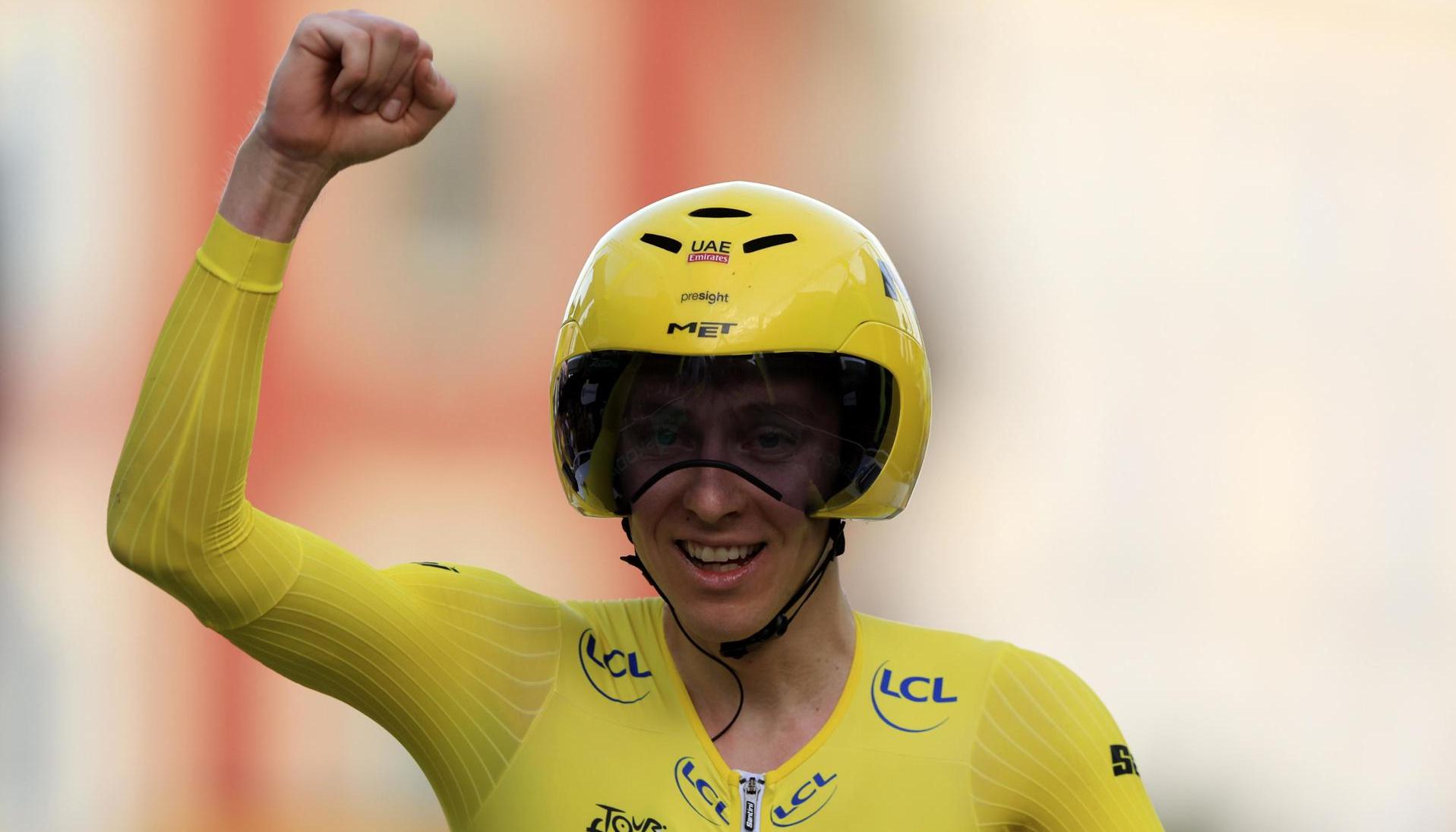 El esloveno Tadej Pogacar, campeón del Tour de Francia. 