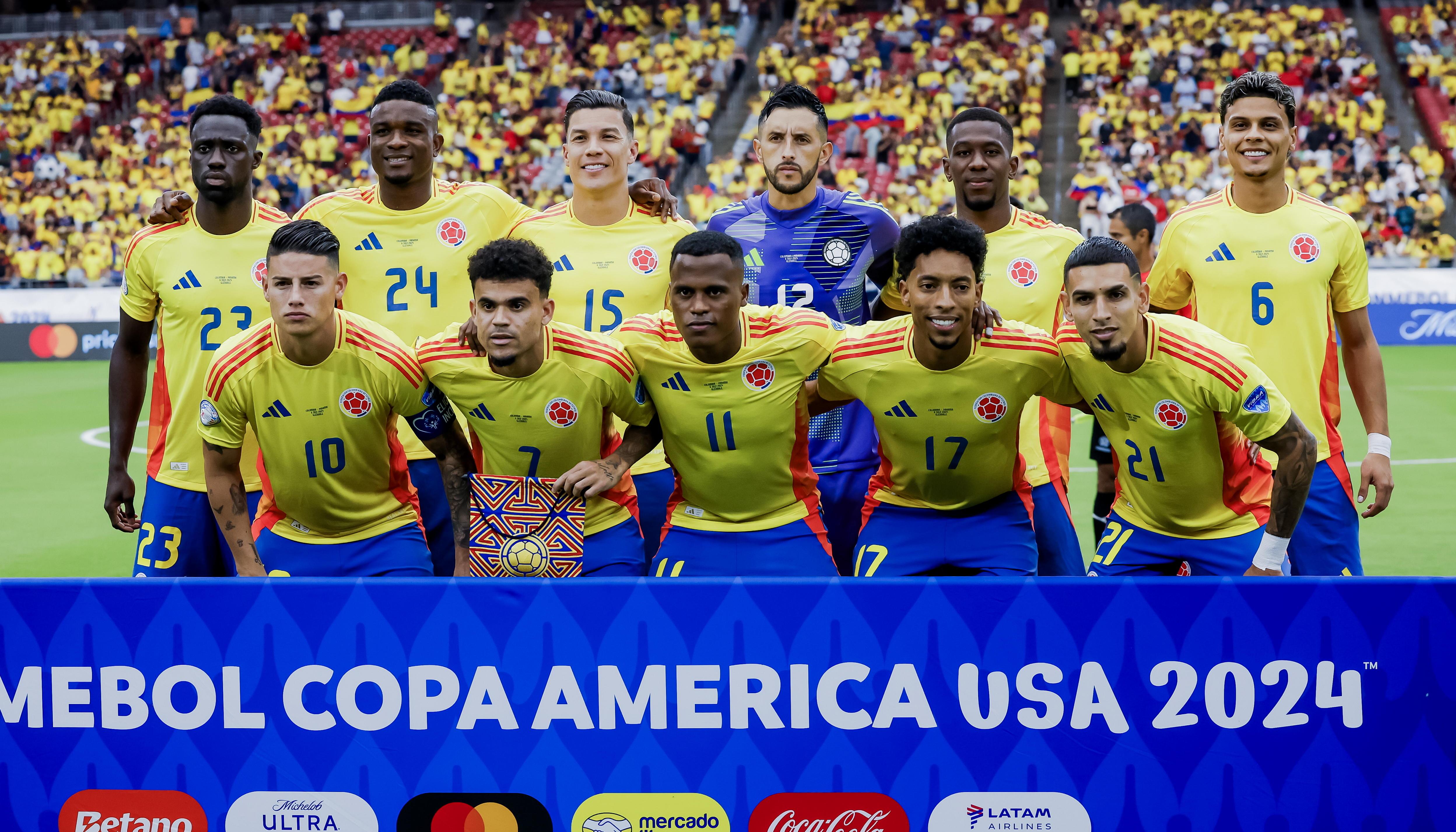 Selección Colombia que derrotó a Panamá para pasar a semifinales de la Copa América. 