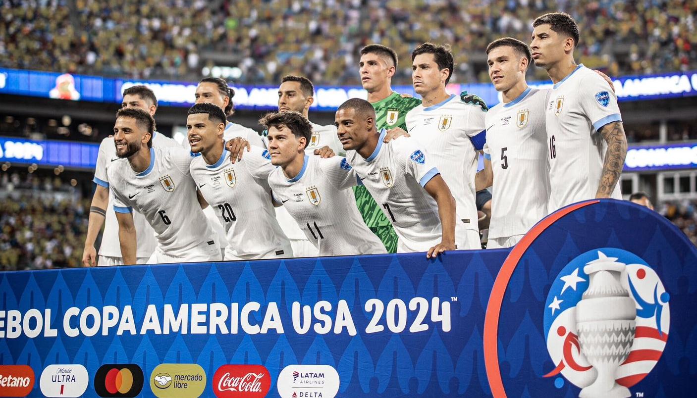 Selección Uruguay que enfrentó a Colombia en la semifinal. 