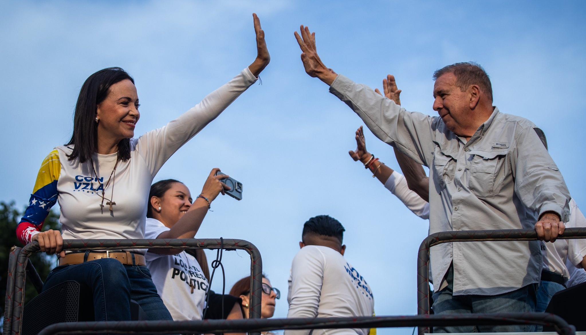 Edmundo González y María Corina Machado. 