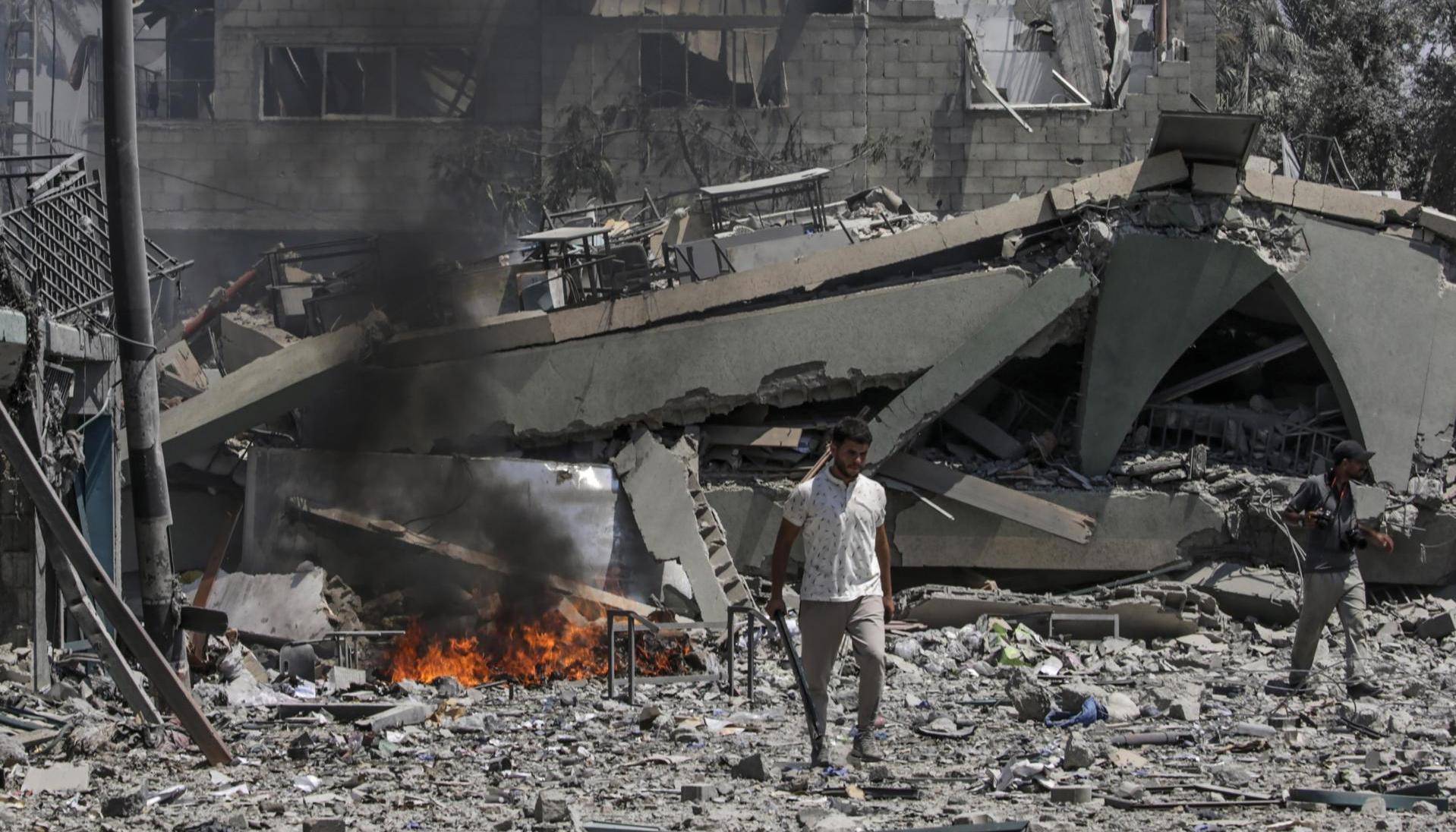 Consecuencias de los ataques israelíes en Gaza.