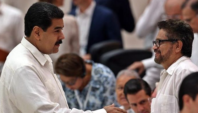 'Iván Márquez' y Nicolás Maduro.