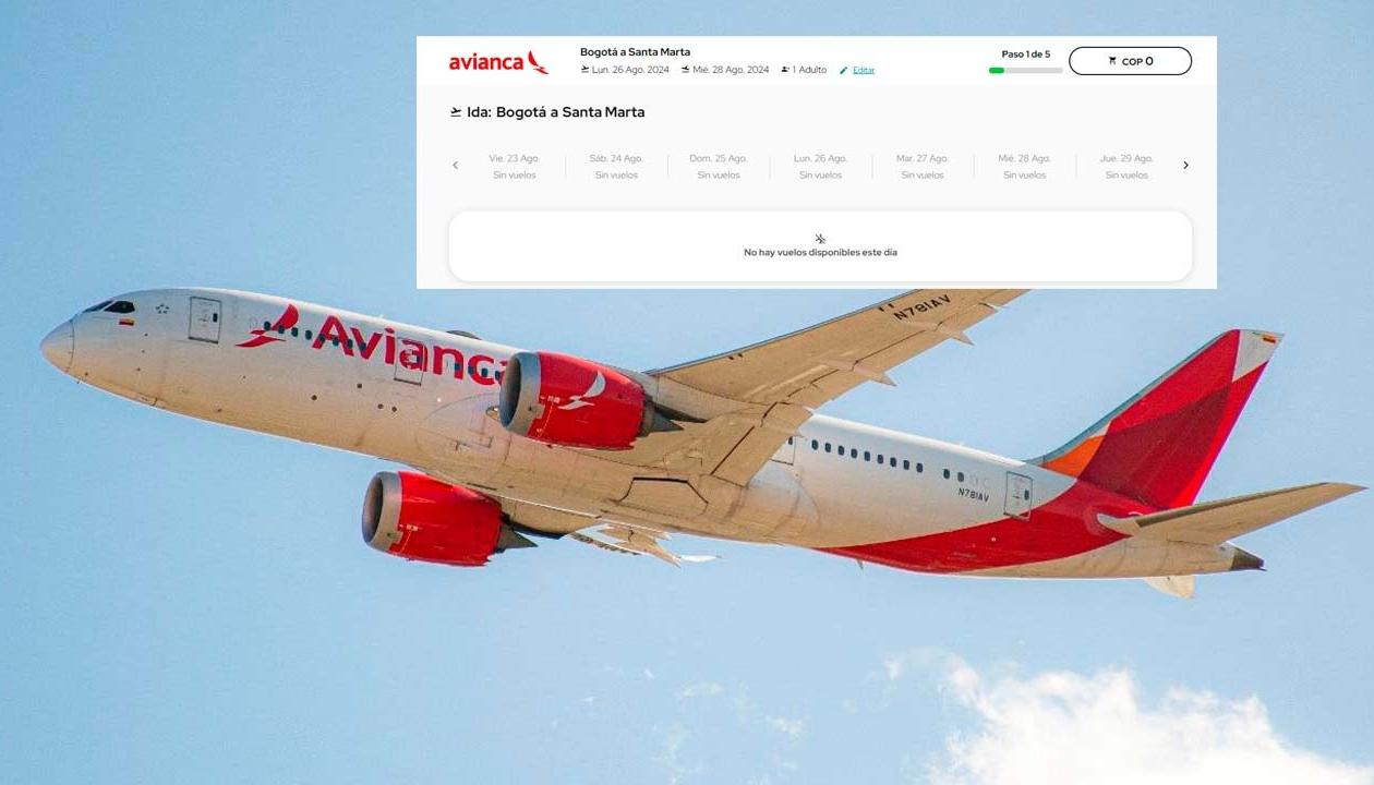 Página Web Aerolínea Avianca