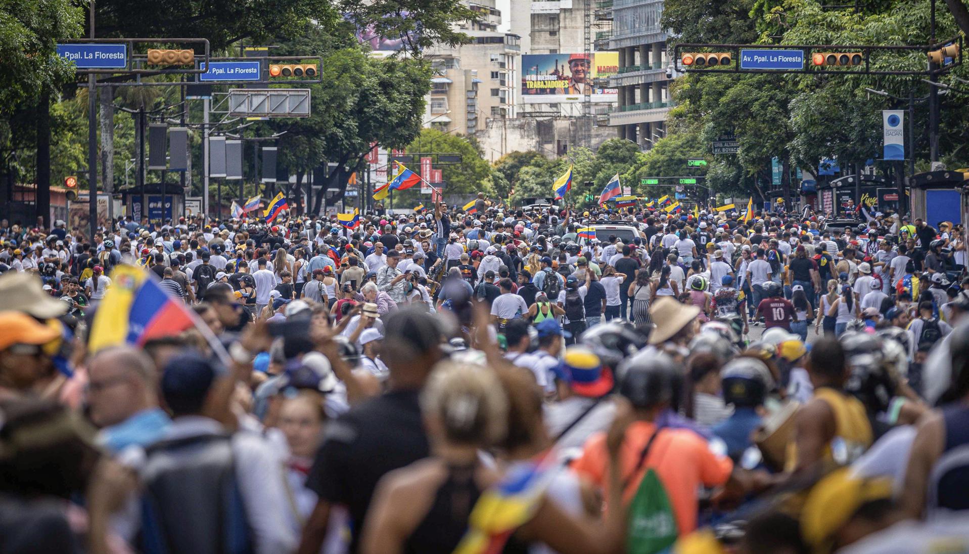 Protestas en Venezuela.